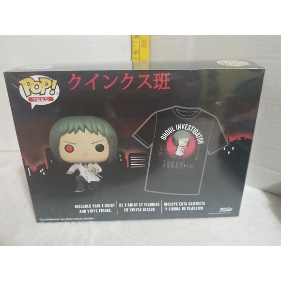 Funko Pop Anime Tokyo Ghoul: RE Toru Mutduki Pop and Tee Sz M Gamestop Exclusive - Picture 6 of 9